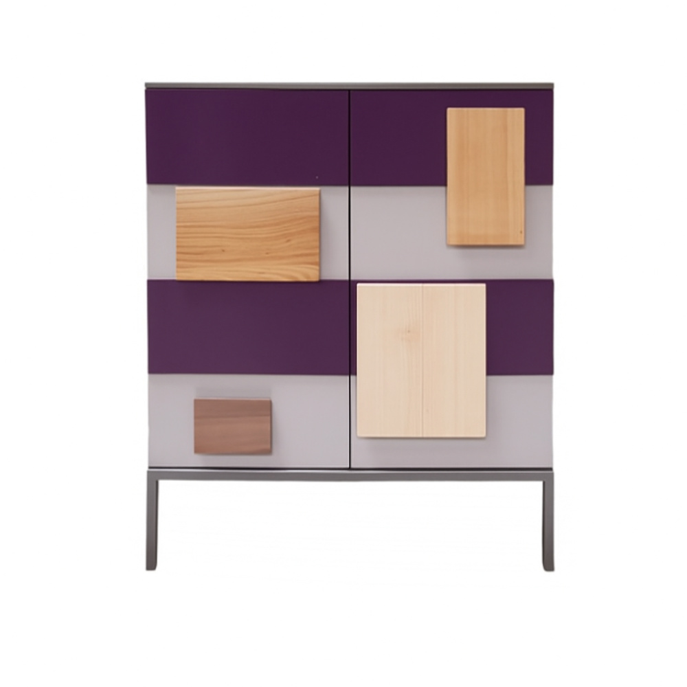 BATEL Quadrik 032 commode 2 portes 75x41 chêne