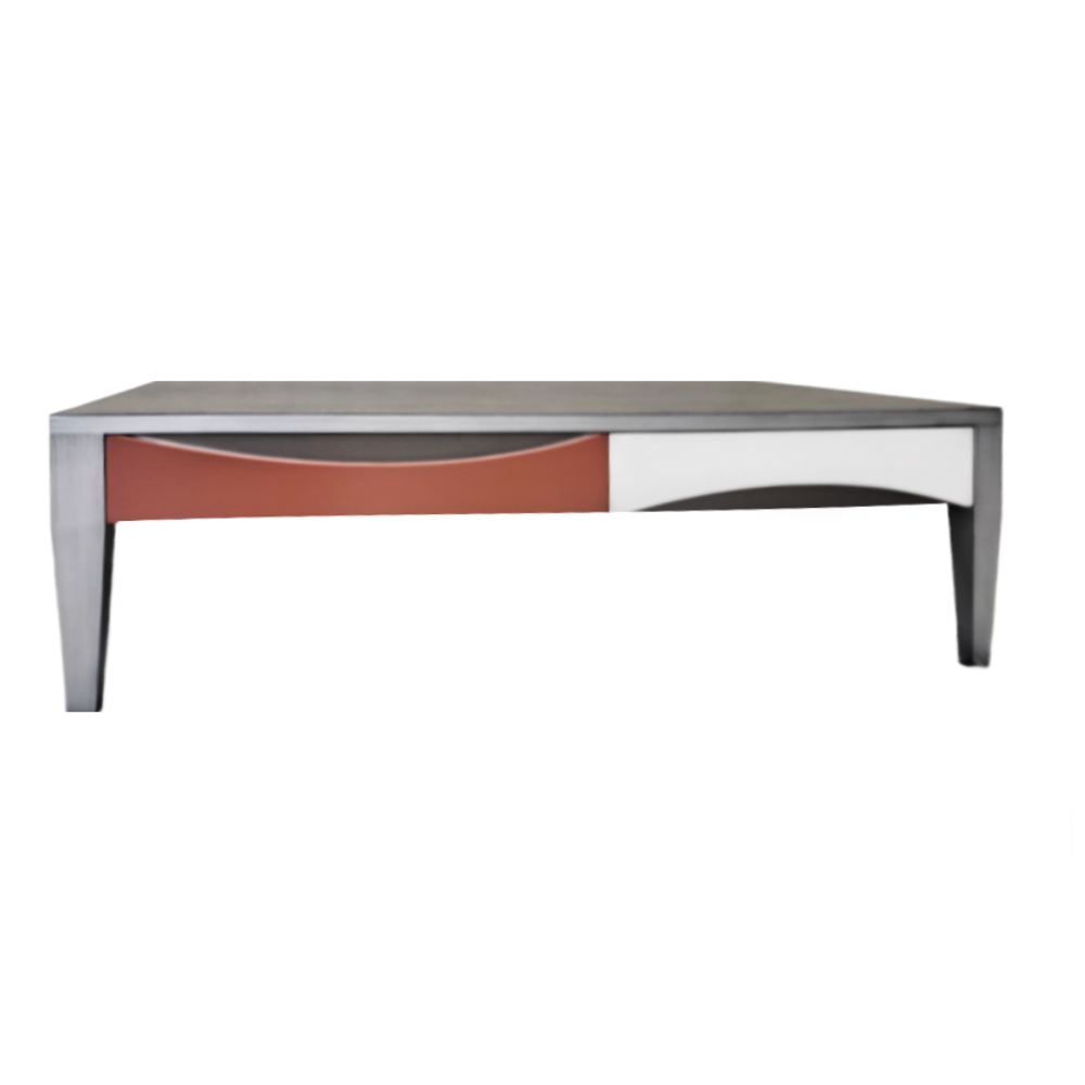 BATEL Ellipse 716 Table basse 120 cm 2 tiroirs