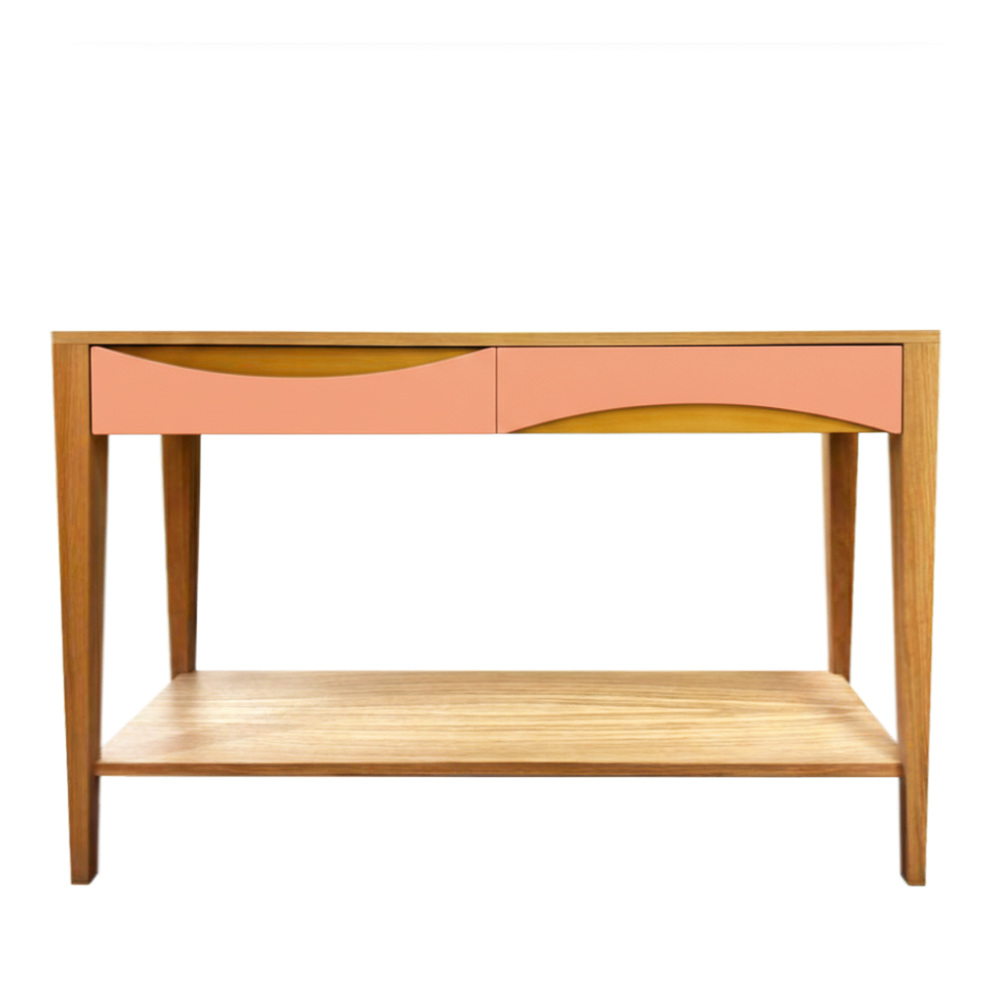 BATEL Ellipse 708T grande console 2 tiroirs 120 cm