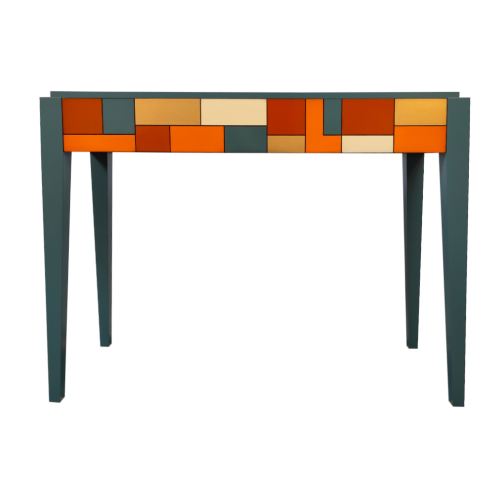BATEL Divers 731 Console Mozaïk bois 1 tiroir