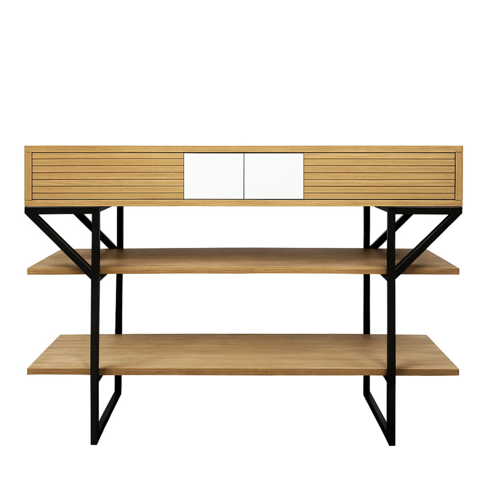 Batel Horizon 2001C console chêne 2 tiroirs 120 cm