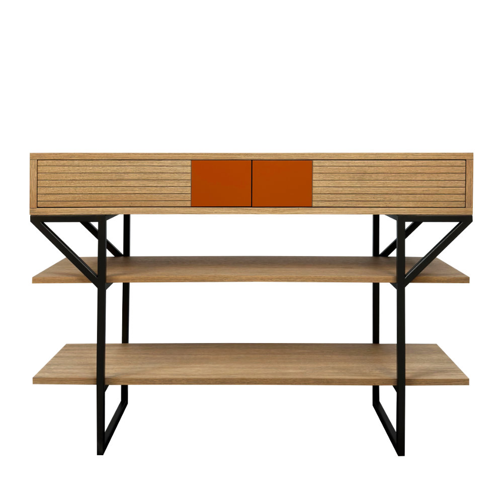 Batel Horizon 2001C console chêne 2 tiroirs 120 cm