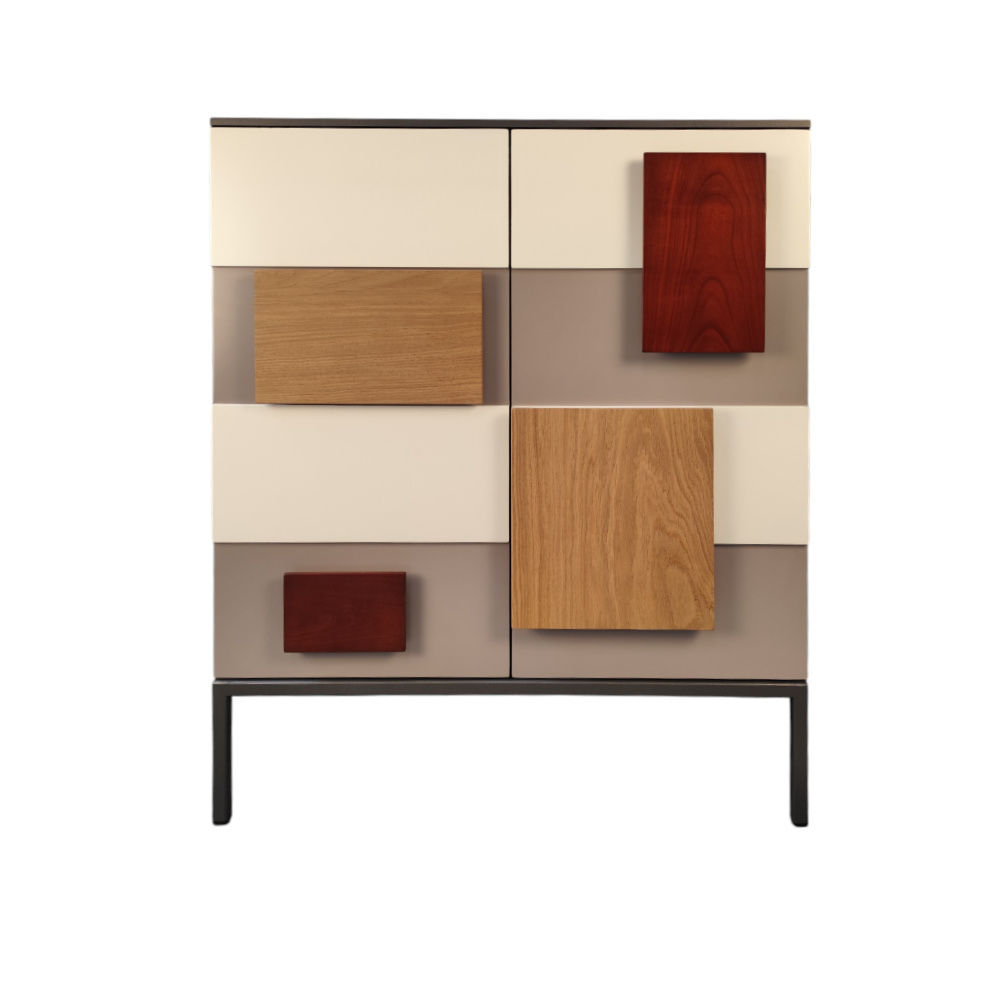 BATEL Quadrik 032 commode 2 portes 75x41 chêne