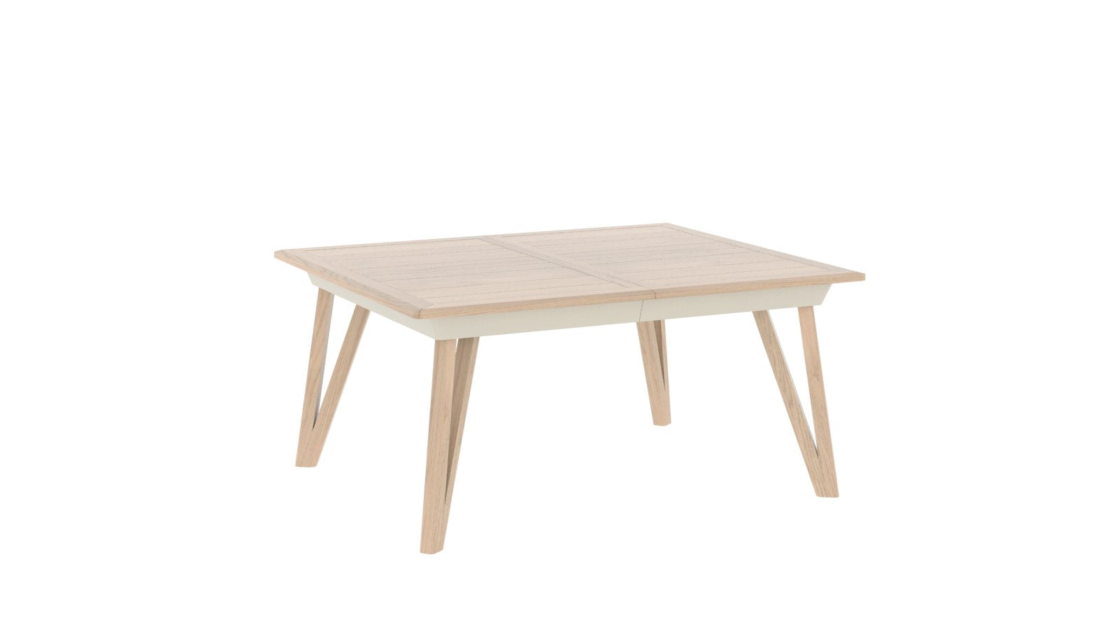 Ateliers de Langres Alva table fausse carrée plateau fixe chêne