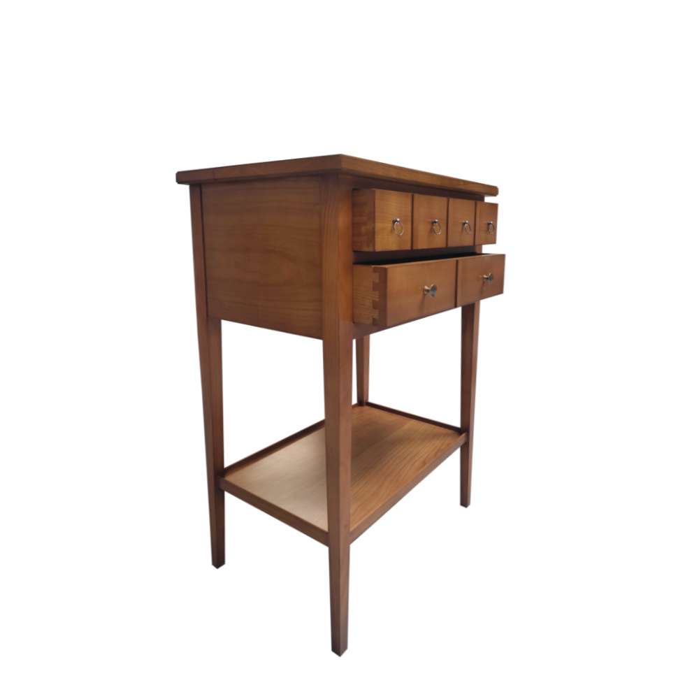 Batel Divers HP58 Petite Table 2 Tiroirs Hêtre Chêne