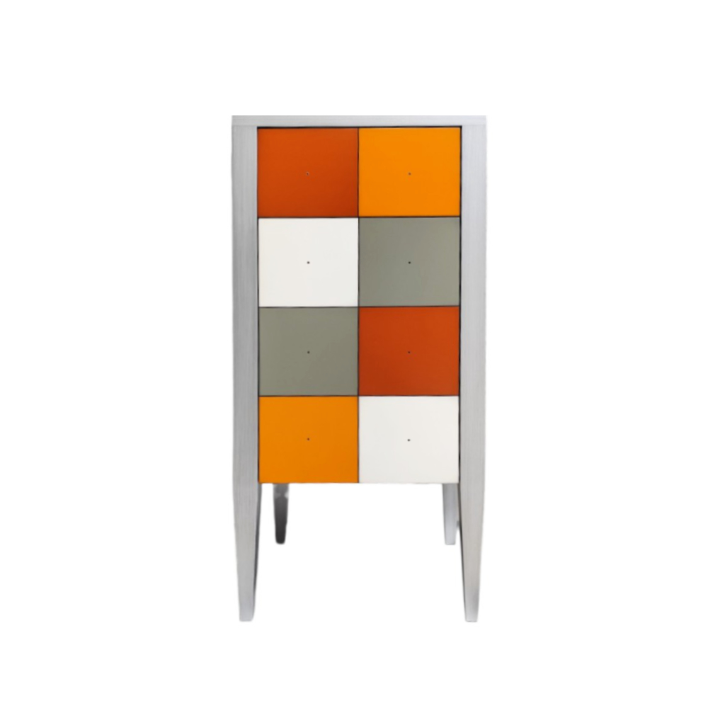 BATEL Multicolore 787TP chiffonnier 1 porte 1 tiroir bois
