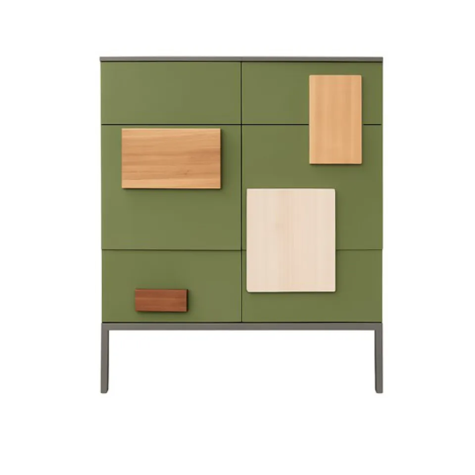 BATEL Quadrik 032 commode 2 portes 75x41 chêne