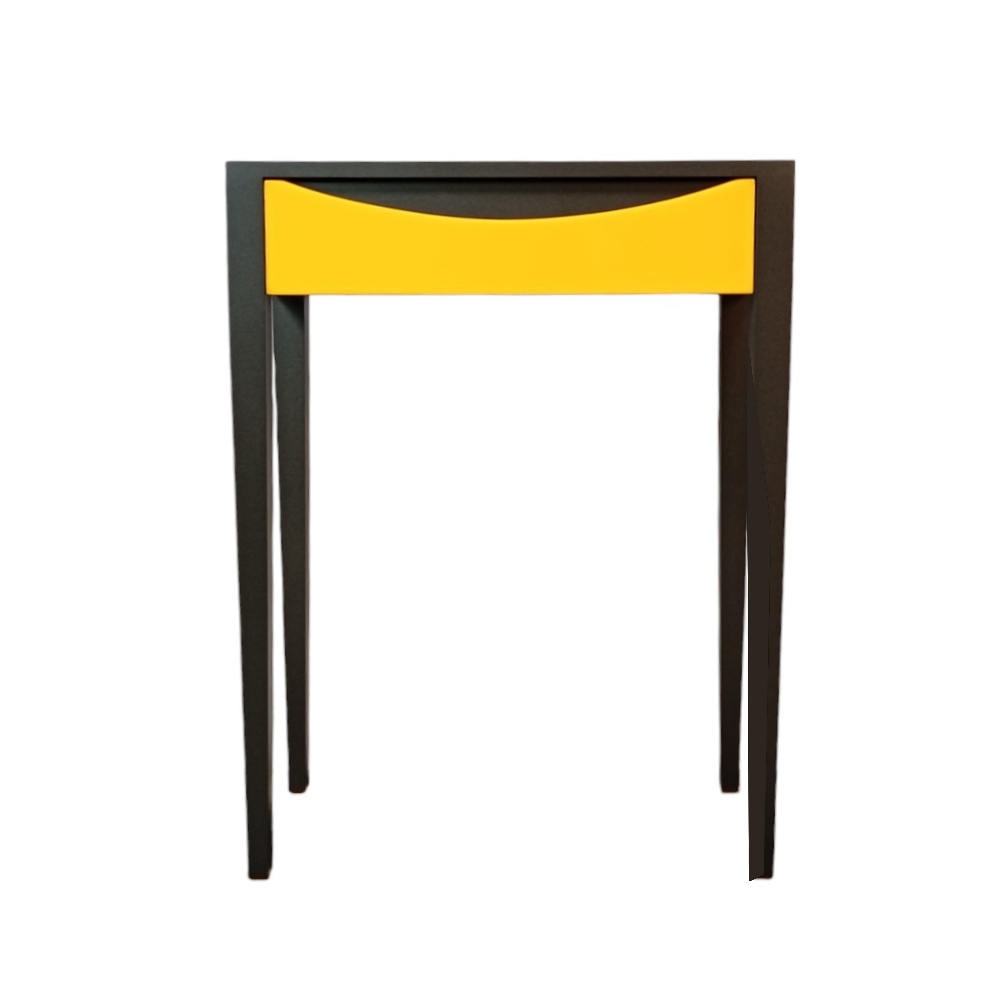 BATEL Ellipse 714 petite table bois 60 cm 1 tiroir
