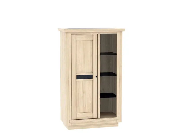 Ateliers de Langres Belem Bibliothèque 1 porte niche chêne