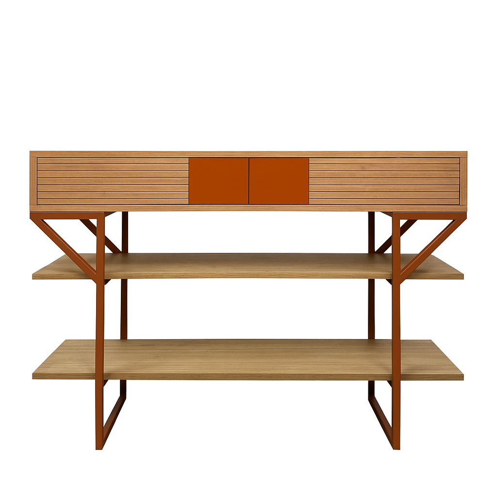 Batel Horizon 2001C console chêne 2 tiroirs 120 cm