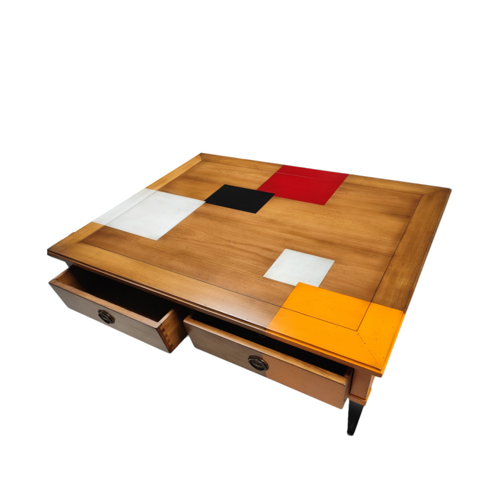 BATEL Trianon 658 grande table basse 120x90 4 tiroirs