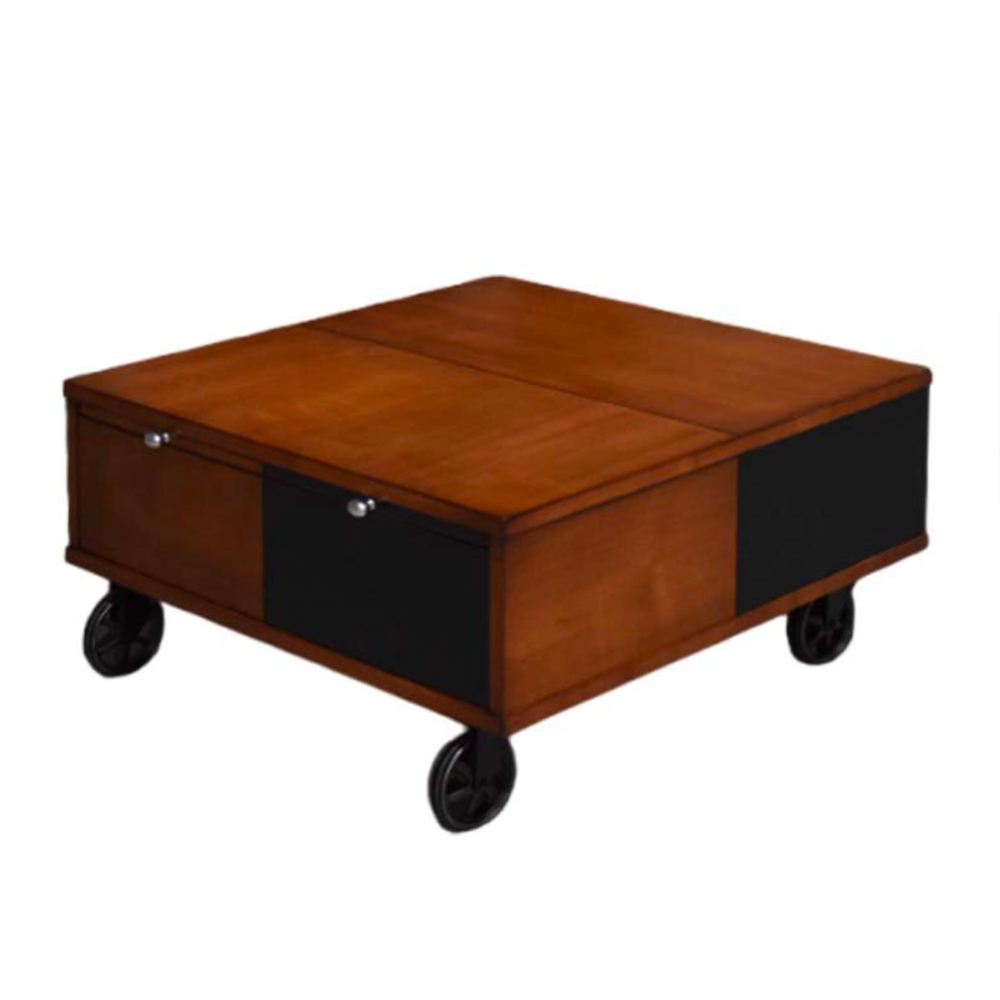 BATEL Divers 259 petite table basse baby rolling box bois