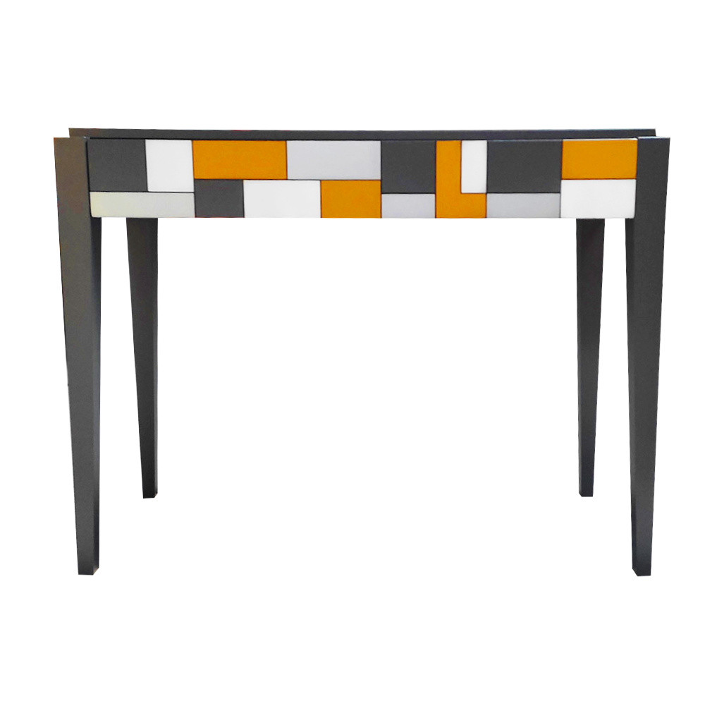 BATEL Divers 731 Console Mozaïk bois 1 tiroir