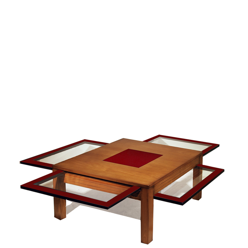 BATEL Divers 763 table basse 4 tablettes verre 74 cm