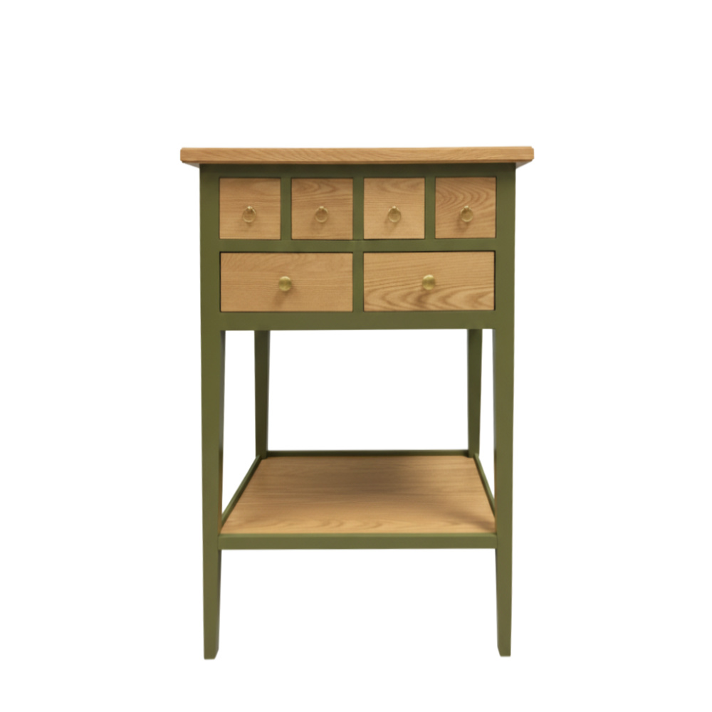 Batel Divers HP58 Petite Table 2 Tiroirs Hêtre Chêne