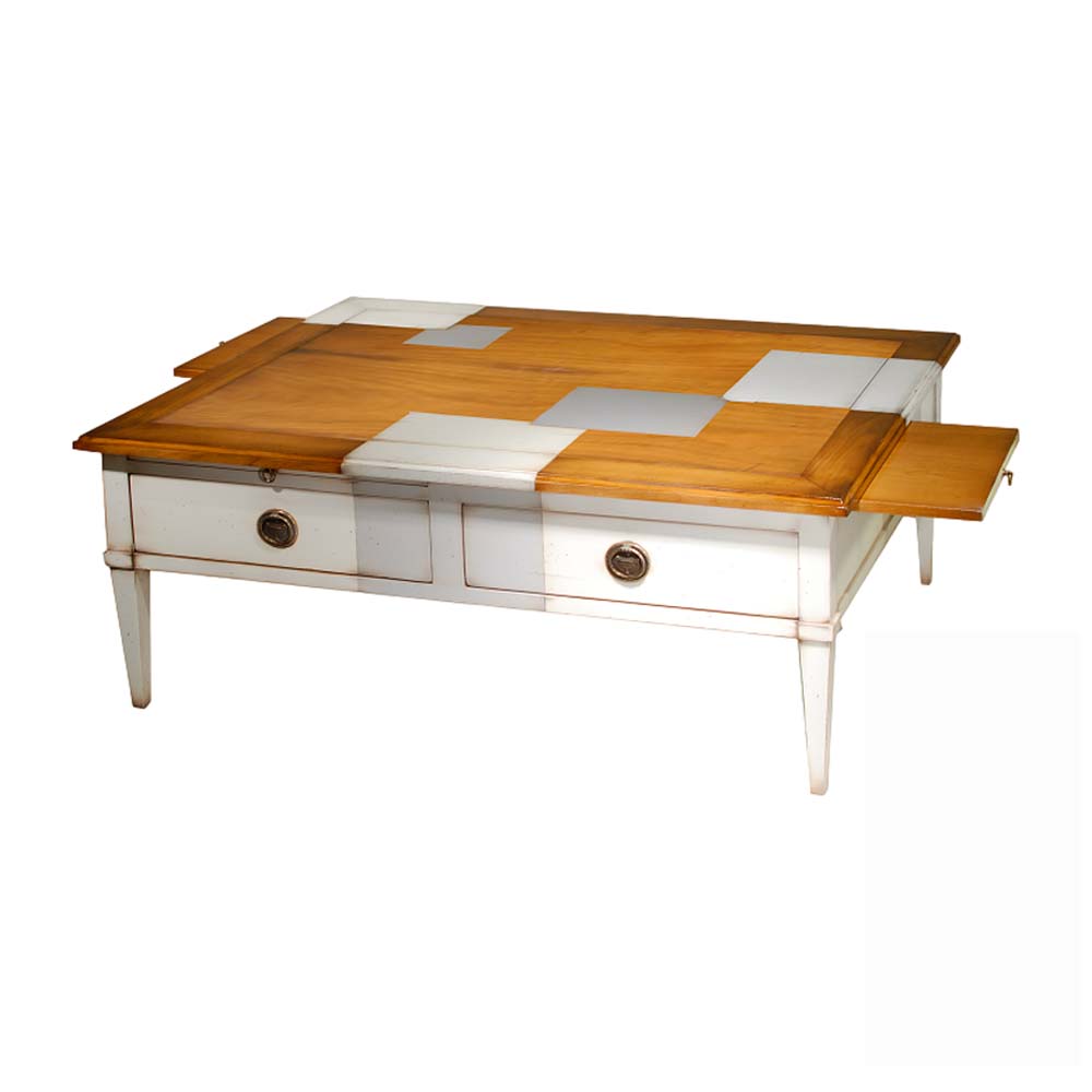 BATEL Trianon 658 grande table basse 120x90 4 tiroirs