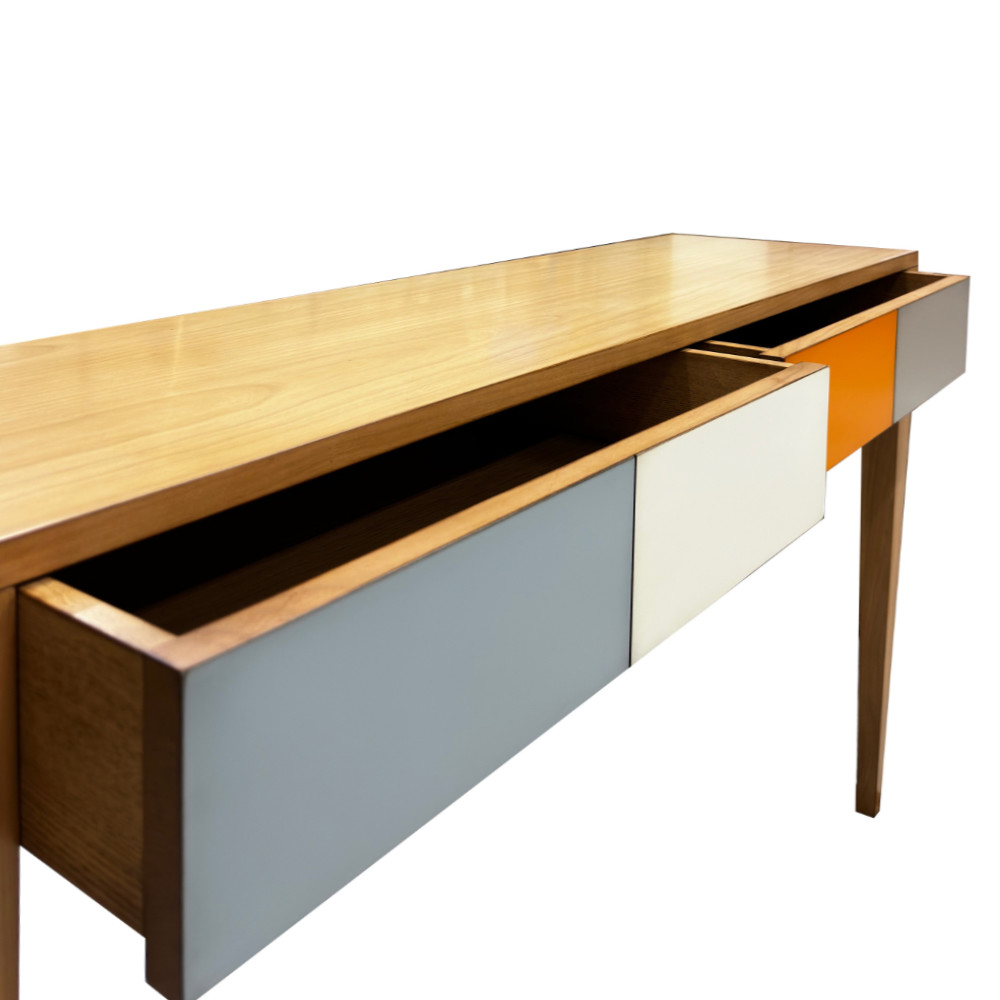 BATEL Multicolore 761 Grande console 120 cm 2 tiroirs