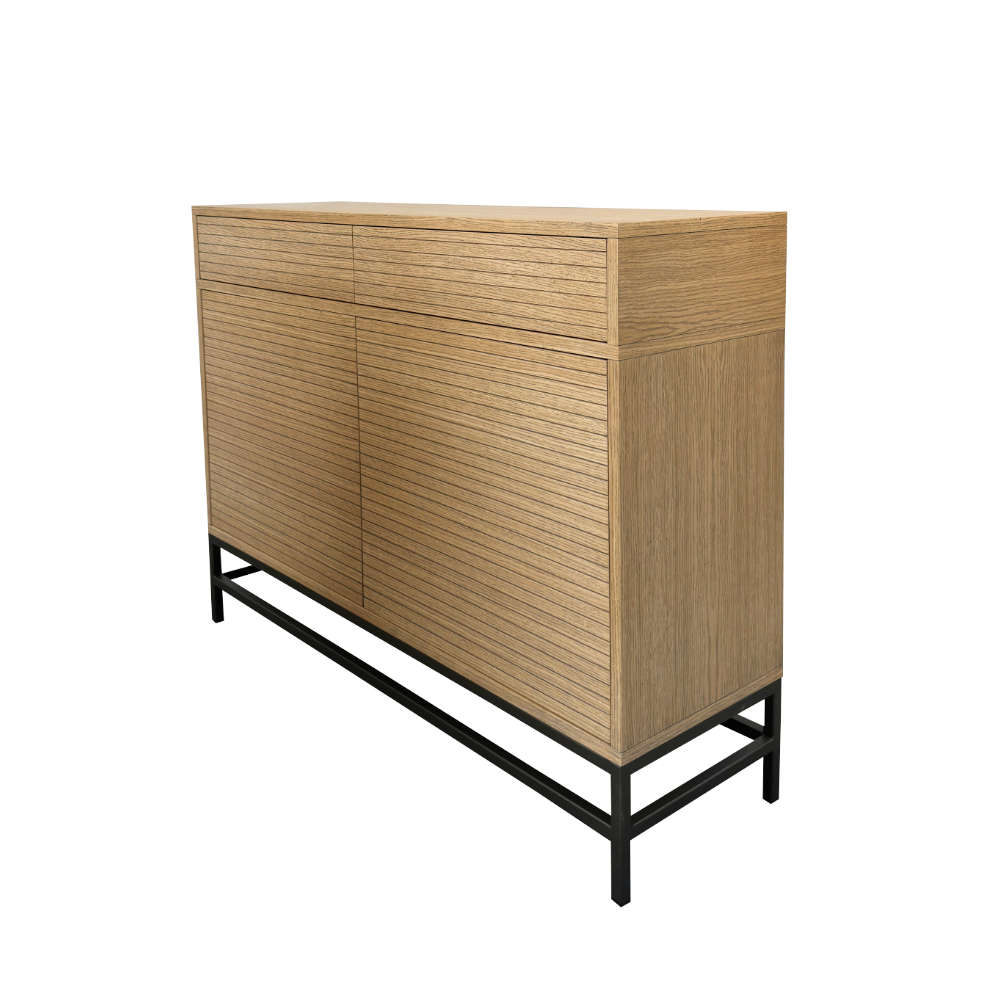 BATEL Horizon 2011C Commode Chêne 120 cm 2 Tiroirs