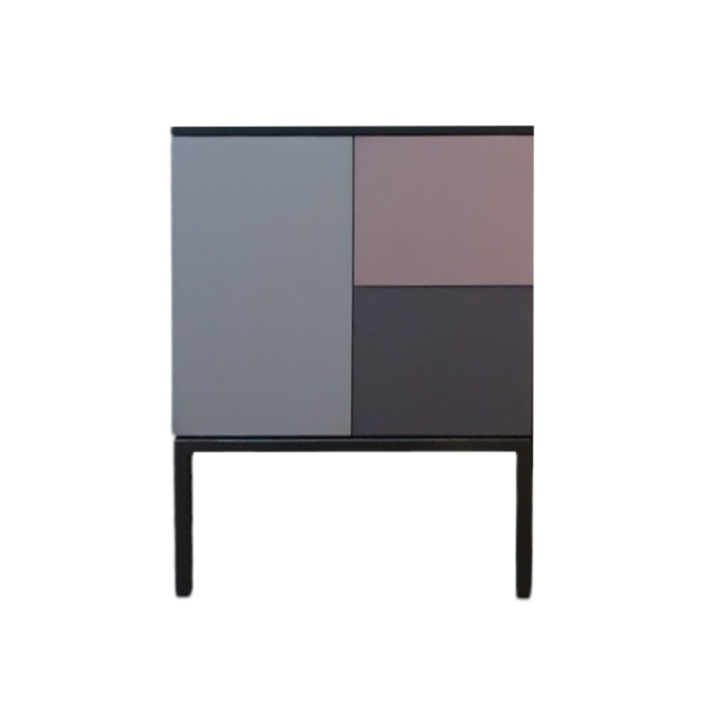 Batel Quadrik 036 chevet 1 porte bois 45 cm