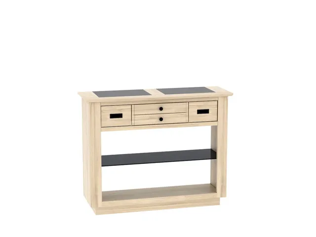 Ateliers de Langres Belem console 1 tiroir chêne massif
