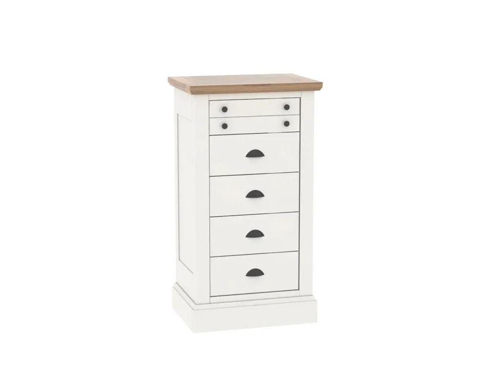 Ateliers de Langres ROMANCE CH Chiffonnier 5 tiroirs chêne