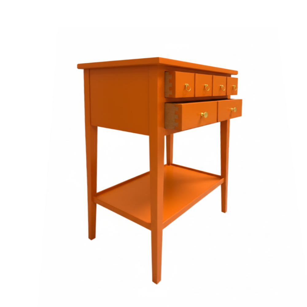 Batel Divers HP58 Petite Table 2 Tiroirs Hêtre Chêne