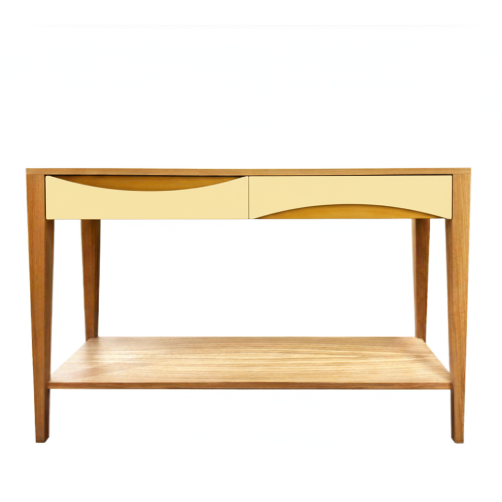 BATEL Ellipse 708T grande console 2 tiroirs 120 cm