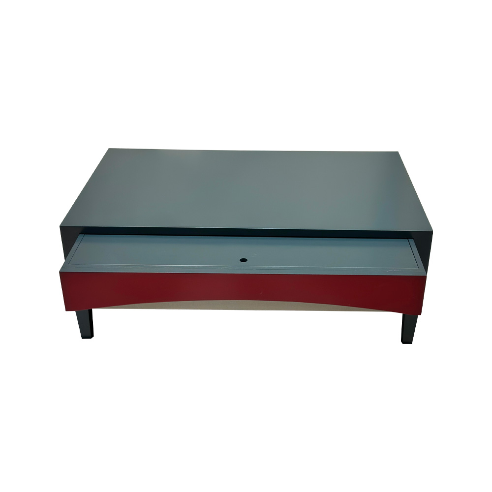 Batel Ellipse 703 table basse bois 100 cm 1 tiroir
