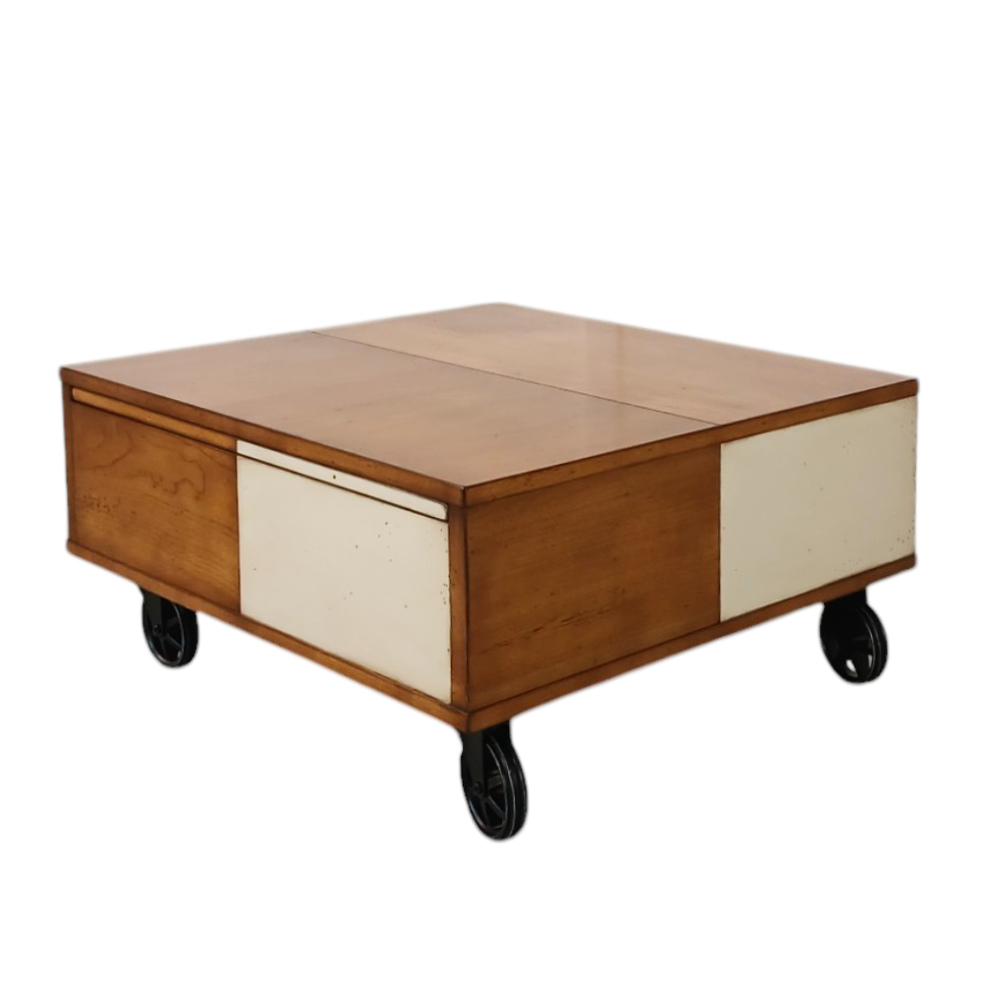 BATEL Divers 259 petite table basse baby rolling box bois