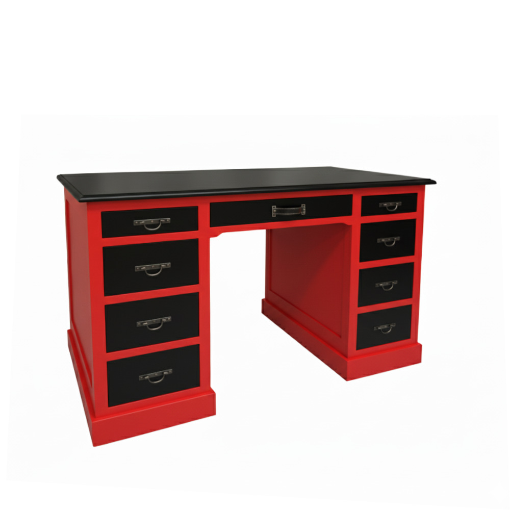 BATEL HP92 bureau chêne 3 tiroirs 140 cm