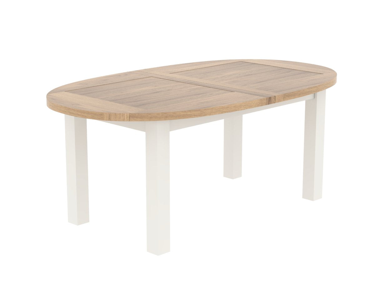 Ateliers de Langres Whitney table ovale chêne massif 1 allonge