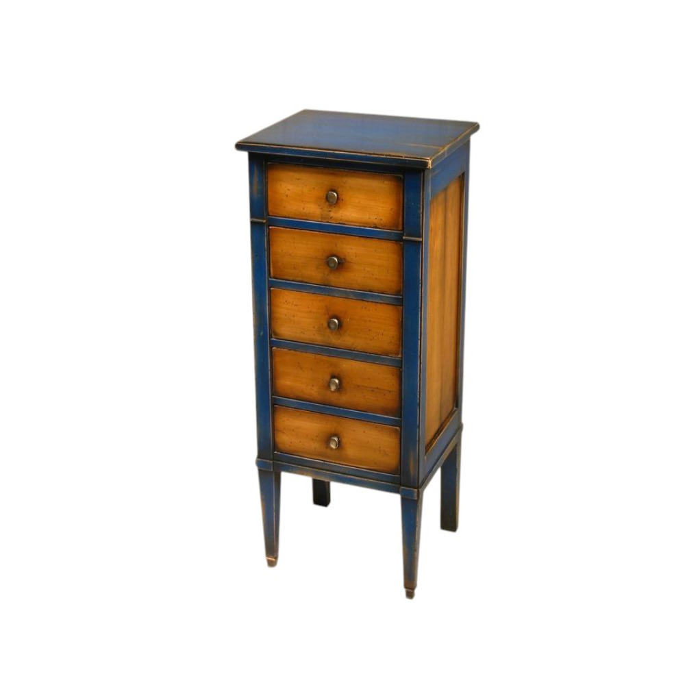 BATEL Divers 522 Chiffonnier merisier 5 tiroirs