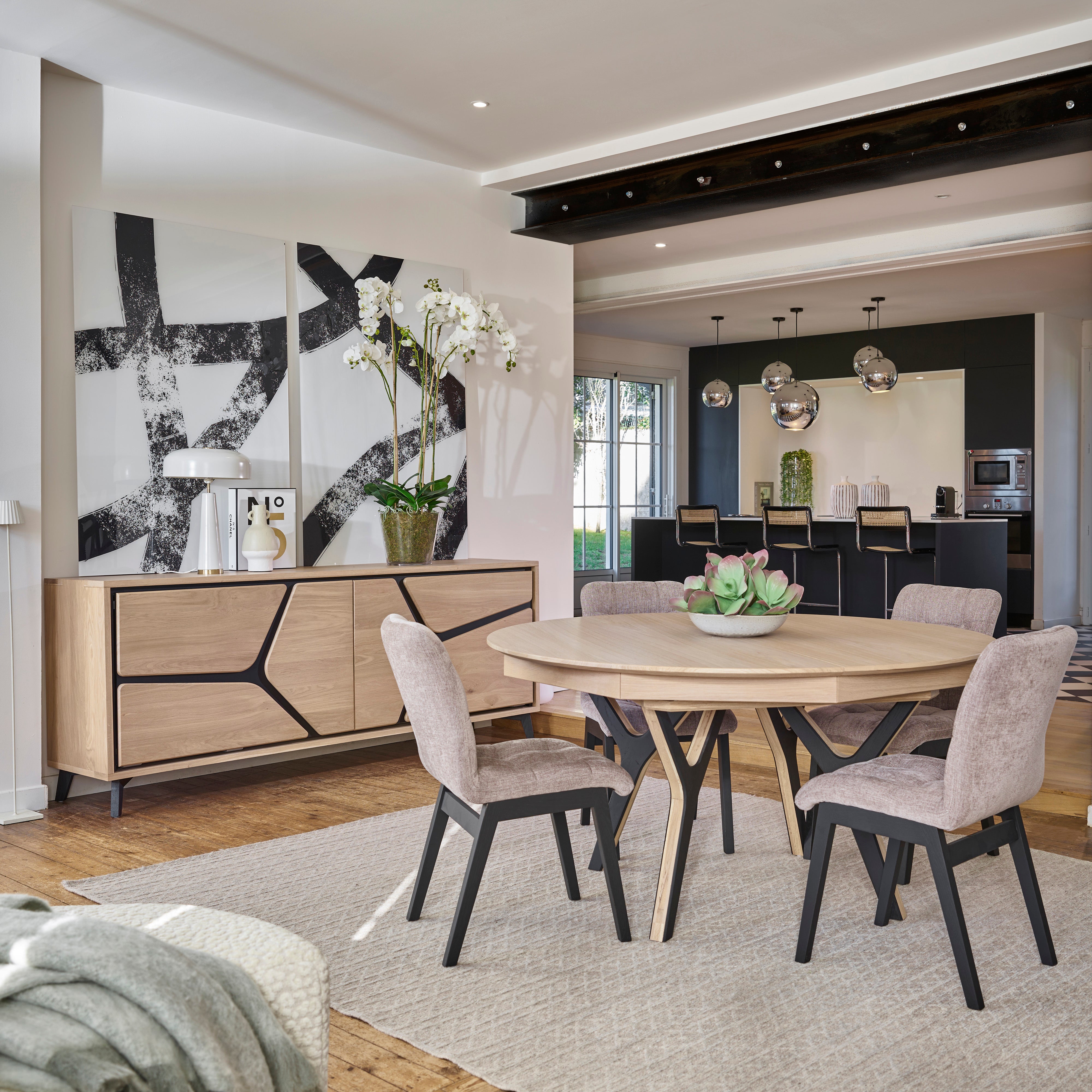 Ateliers de Langres NEO bahut 2 portes coplanaires chêne