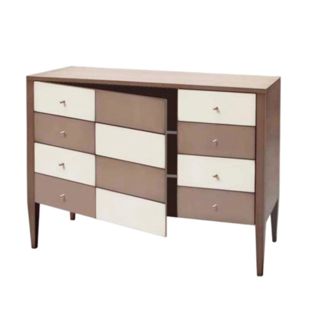 BATEL Multicolore 754P Grande commode bois 2 portes