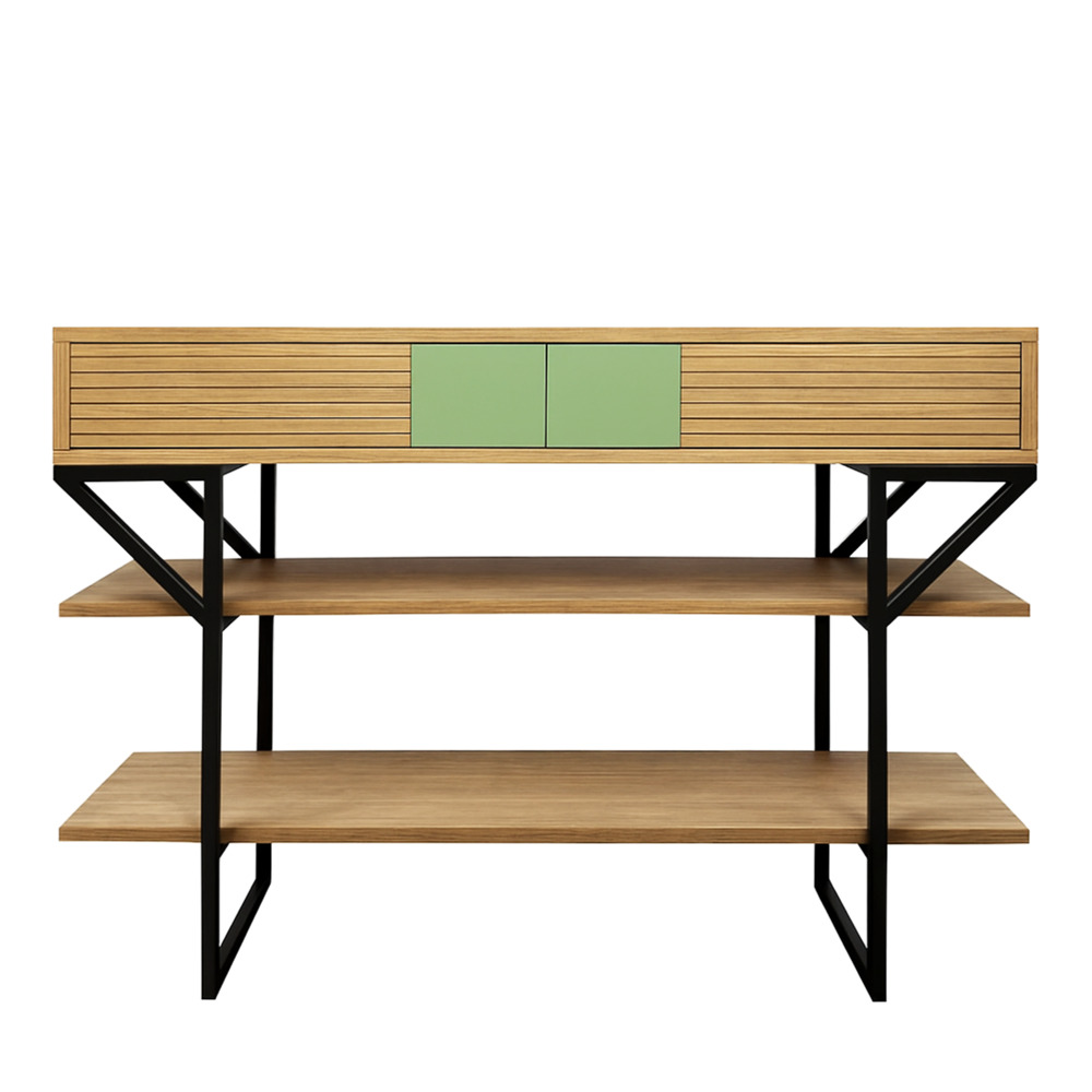 Batel Horizon 2001C console chêne 2 tiroirs 120 cm