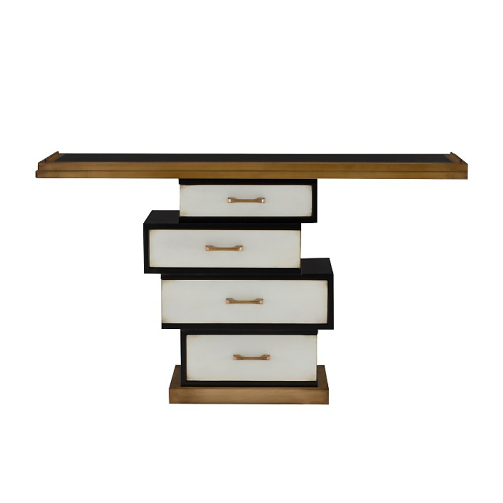 Batel Domino console écritoire CD980 4 tiroirs antiquaire