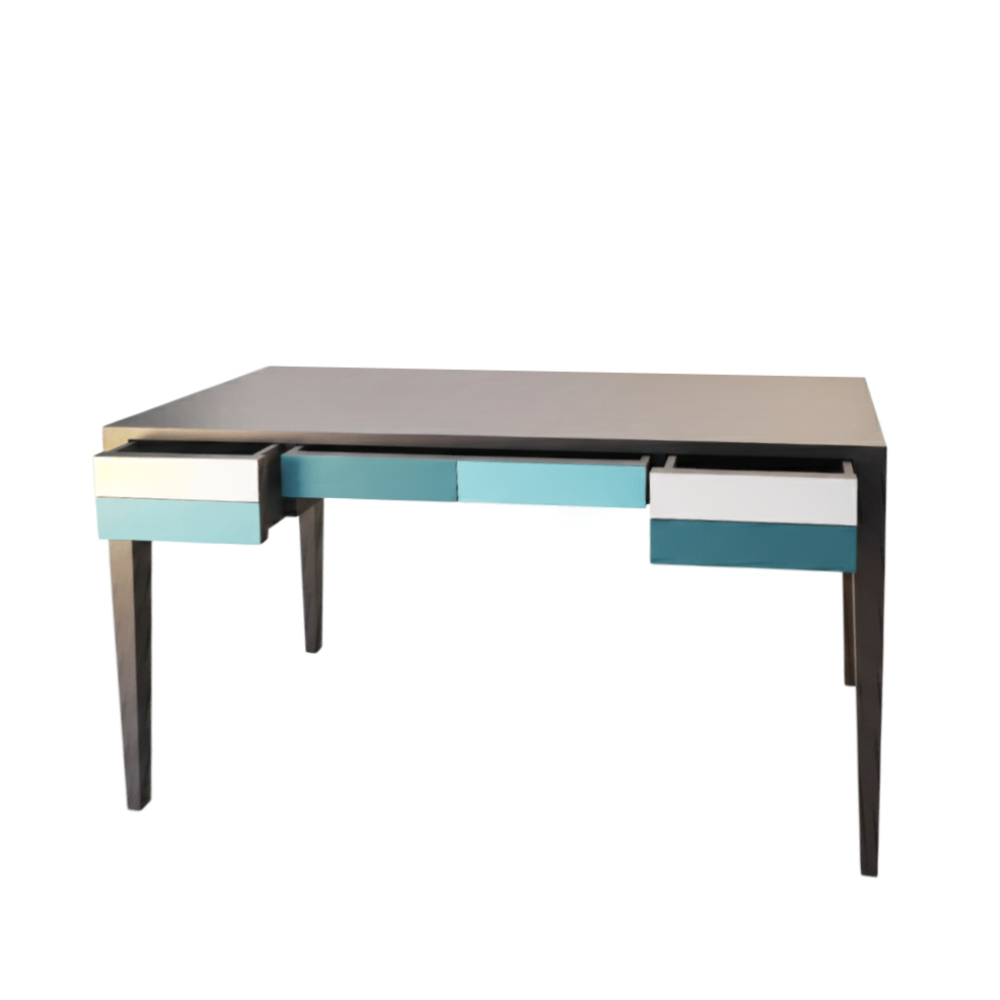 BATEL Multicolore 791 bureau 3 tiroirs 130 cm