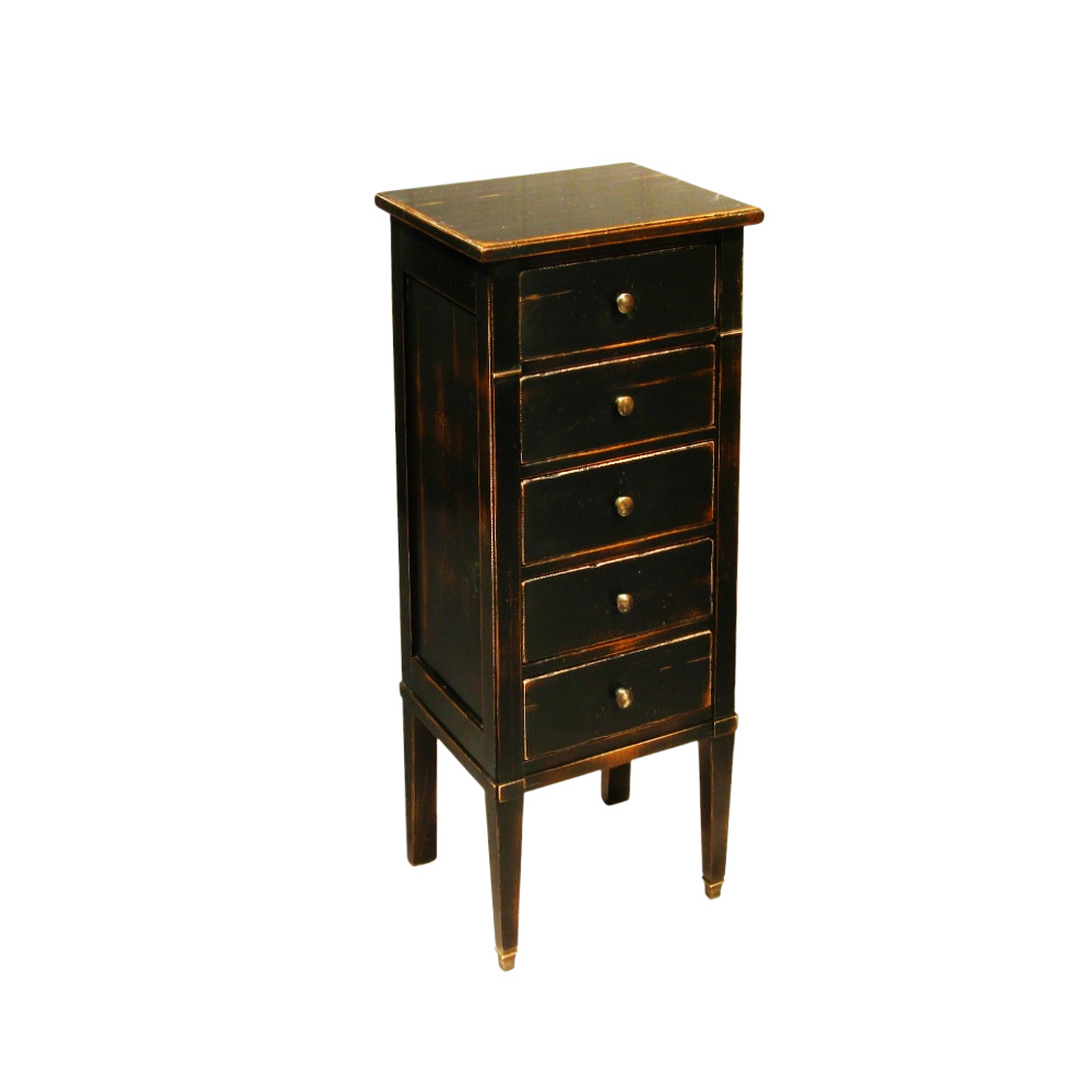 BATEL Divers 522 Chiffonnier merisier 5 tiroirs