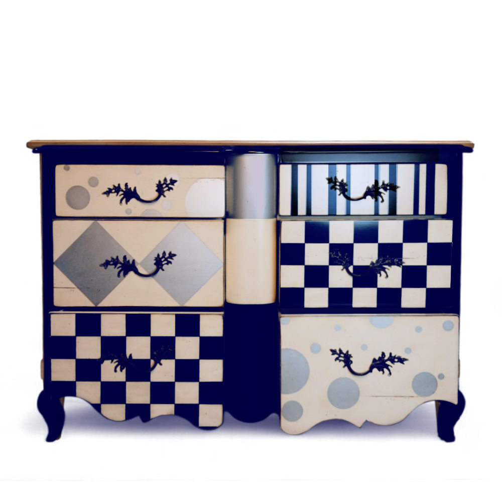 BATEL Arlequin 680 commode bois 130 cm 2 portes