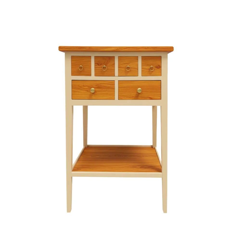 Batel Divers HP58 Petite Table 2 Tiroirs Hêtre Chêne