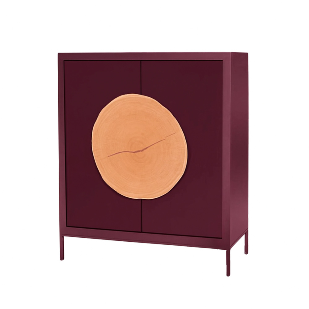 BATEL Natural 124 armoirette bois 120 cm 2 portes