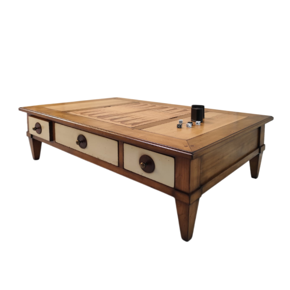 BATEL 1101 Table Basse Plateau de Jeux 123 cm