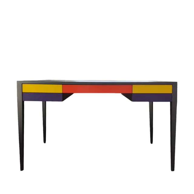 BATEL Multicolore 791 bureau 3 tiroirs 130 cm