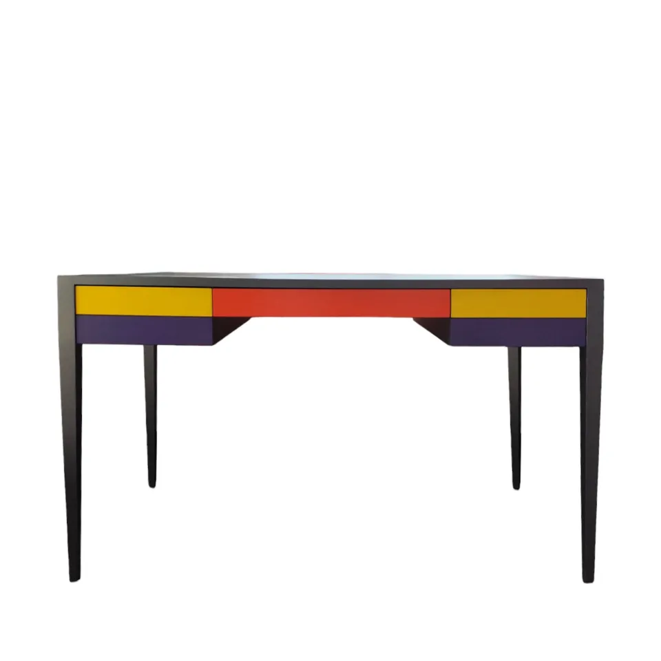 BATEL Multicolore 791 bureau 3 tiroirs 130 cm