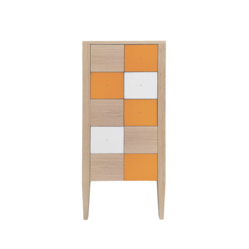 BATEL Multicolore 789 chiffonnier 5 tiroirs bois