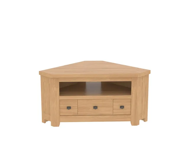Ateliers de Langres Whitney meuble TV d'angle 1 tiroir 1 niche chêne