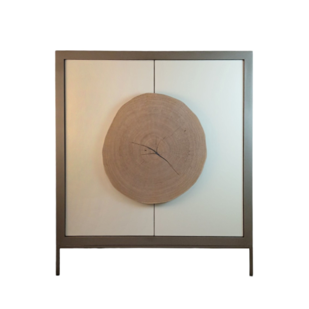 BATEL Natural 124 armoirette bois 120 cm 2 portes