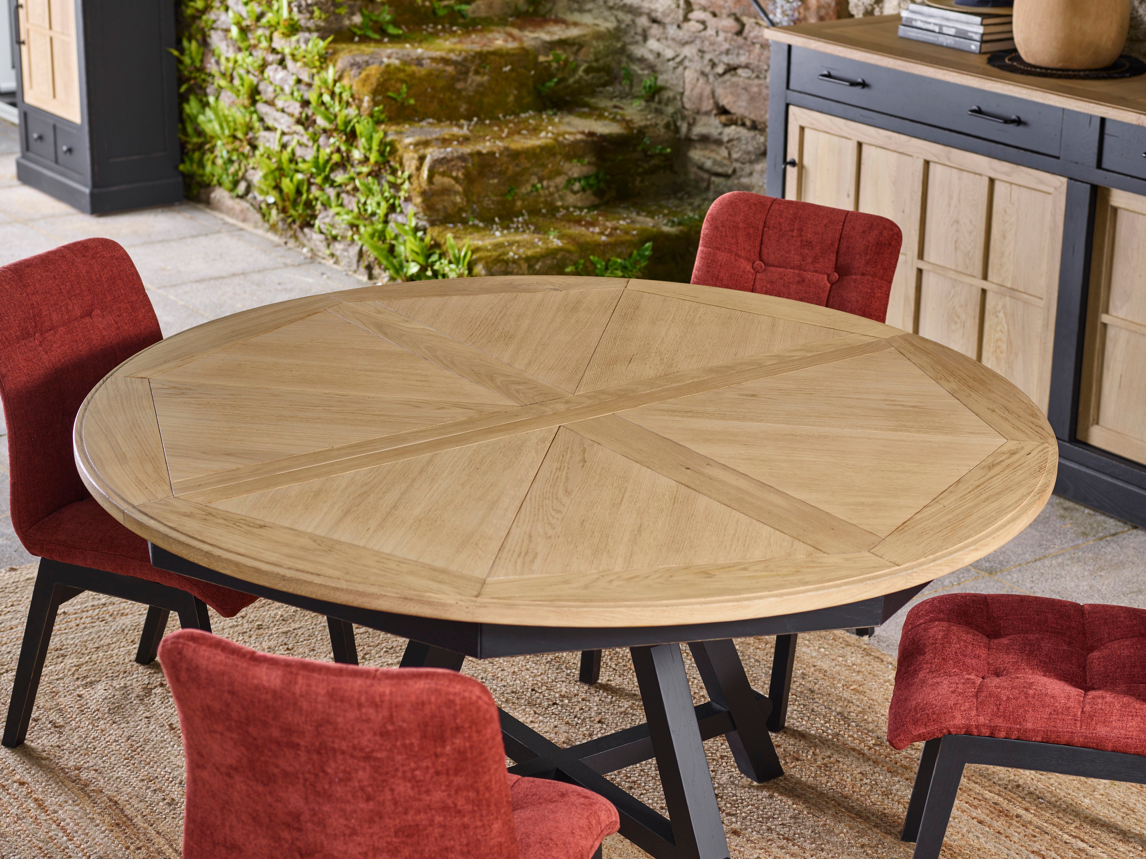 Ateliers de Langres Odyssée Table ronde 125 chêne massif