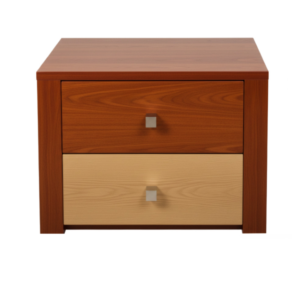 BATEL Multicolore 1002 chevet suspendu 2 tiroirs bois 35cm