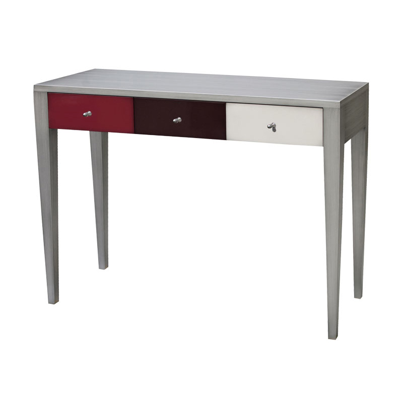 BATEL Multicolore 771 console 1 tiroir bois français
